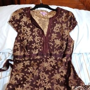 Monsoon UK red/gold brocade BLOUSE. REMOVED FROM SALE. SEE BELOW
